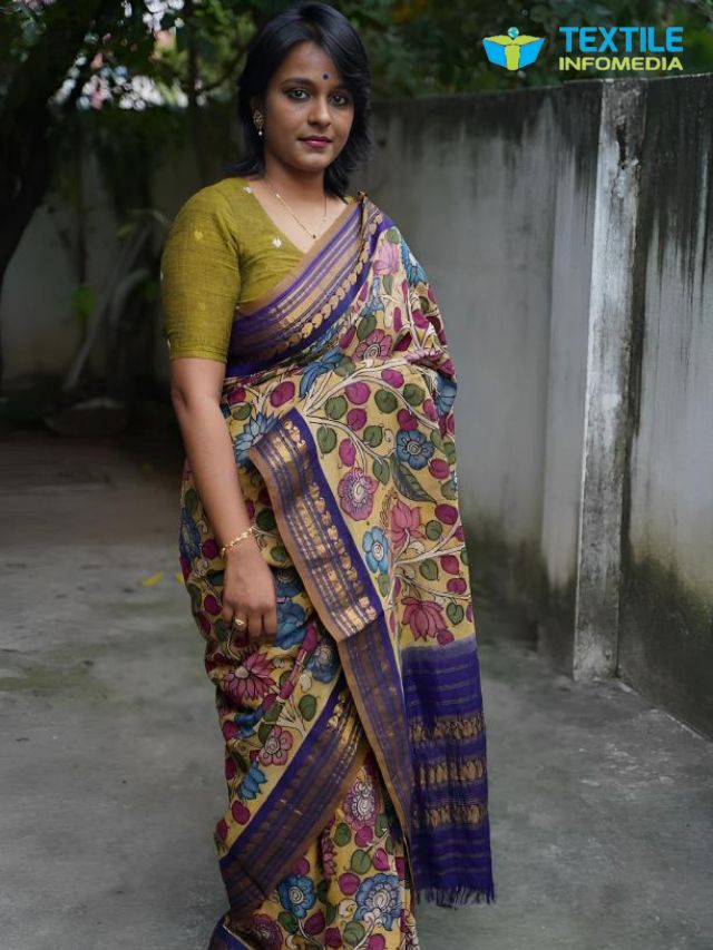 Kalamkari Printed Gadwal Saree From Kolkata